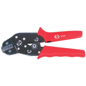 Ratchet crimping pliers for ferrules