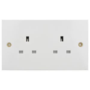 13 Amp Socket outlet - 2 gang unswitched