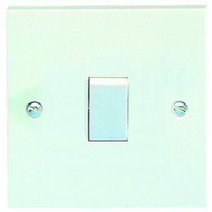 10AX Plate switch - 1 gang 2 way 