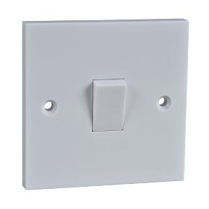 10AX Plate switch - 1 gang intermediate