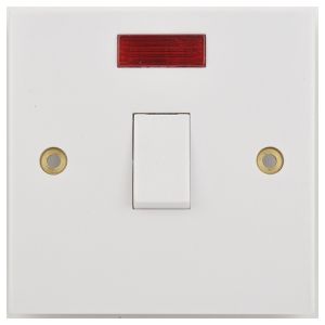 20AX DP Plate switch - DP with flex outlet &amp; neon
