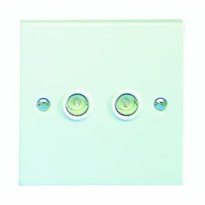 Coaxial Sockets - Twin TV/FM Coaxial