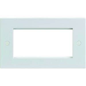 2G 4 module Euro plate Whi
