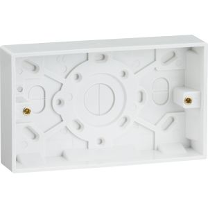 Pattress Surface 2G 25mm Whi