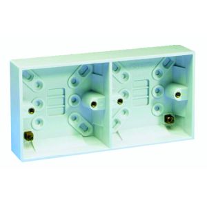 Surface Pattress Box- 25mm Dual 