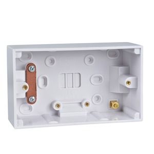 Surface Pattress Box- 47mm 2 gang
