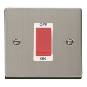 1 gang 45A DP switch - white inserts