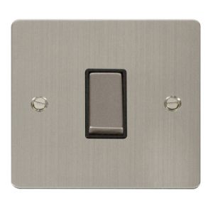 1 gang 2 way 10AX switch - black inserts