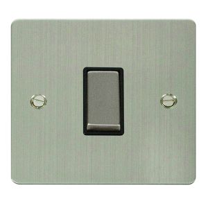 1 gang intermediate 10AX switch - black inserts