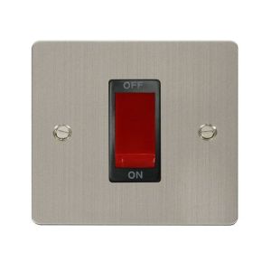 1 gang 45A DP switch - black inserts