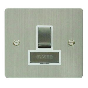 13A fused switched connection unit - white inserts