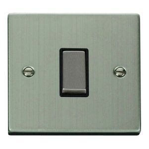 1 gang 2 way 10AX ingot switch - black inserts