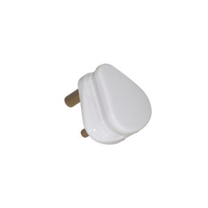 Plugs, Connectors and Adaptors - Plug round pin 5A - white