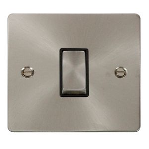 1 gang intermediate 10AX switch - black inserts