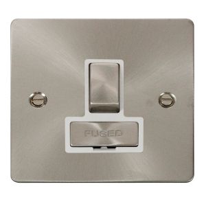 13A fused switched connection unit - white inserts