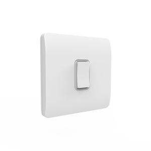 Plate frame 1 gang for kinetic grid switch white