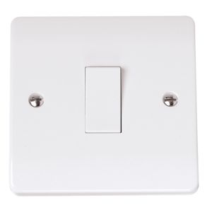 10AX Plate Switches - 1 gang 2 way 