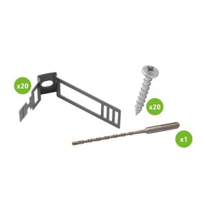 EV Cable fixing pack 16-21mm black
