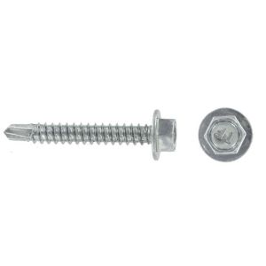 Self drill screw hex head BZP 5.5x38mm pk=200