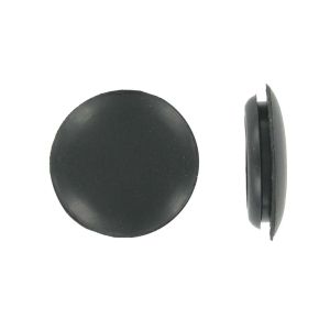 Grommet Closed 25mm PVC Blk 
