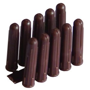 Wall Plugs - Brown (Qty 100)