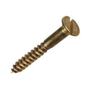 Brass Woodscrews - 6 x 1 (Qty 200)
