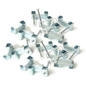 Eco trade tub refill 1-2.5mm metal T&amp;E clips x 100