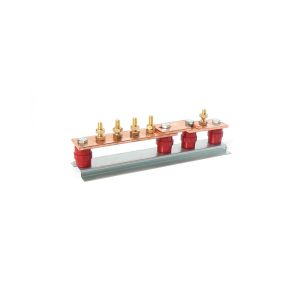 4-way copper earth bar with single disc link