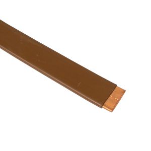 Earth tape brown insulated copper 25x3mm per M