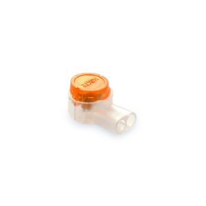 Gel filled comms cable crimp connector orange 2-way 100pk