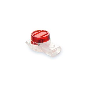 Gel filled comms cable crimp connector red 3-way 100pk