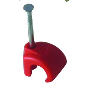Cable Clips - 7-9mm Round Red (Qty 100)