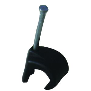 Cable Clips - 10-13mm Round Black (Qty 100)