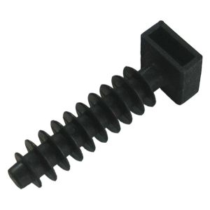 Wall Plug Ties &amp; Bases - Wall plug fixing base (Qty 100) 6mm dia.