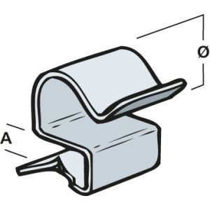Cable Run Clips 4.7mm x 10-11mm (Qty 25)