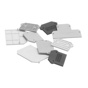 End plate 6-10mm<sup>2</sup> grey