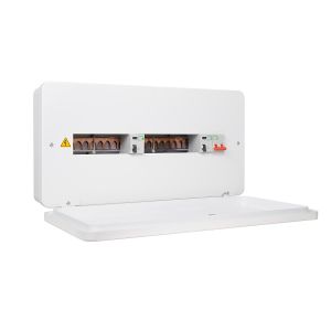 Metal Consumer Unit c/w Switch &amp; RCD&#039;s - 8+8 way