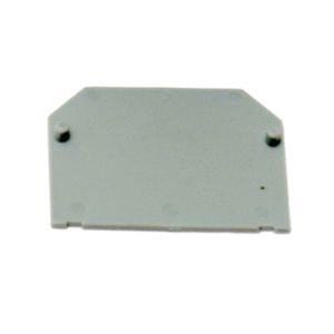 End plate double deck terminal 4mm<sup>2</sup> grey