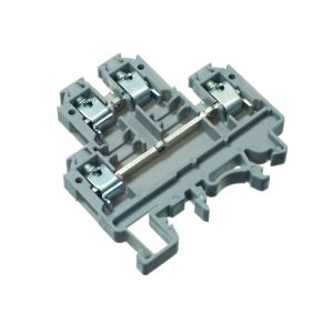 Double Deck, Knife Disconnect, Fuse Terminal - Double deck terminal 4mm<sup>2</sup> grey