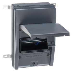 Enclosure 6-way IP65 metal black