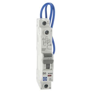 Compact RCBO 6A 6kA 30mA type B 1 module