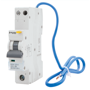1 Pole + Switched Neutral Bi-Directional True 6kA B Curve 16A 30mA RCBO