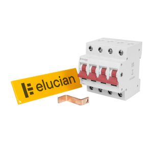Mains isolator kit 125A 4P for 4-6 way