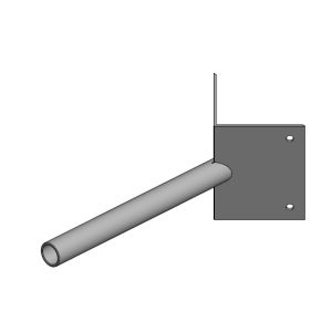 Flat &amp; Corner Wall Brackets - Corner wall lantern bracket 0.3m 34mm tube