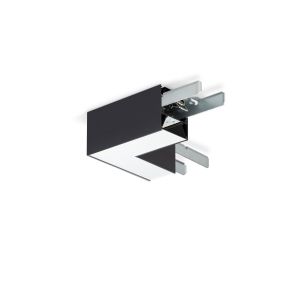 Corner piece for linear lum black