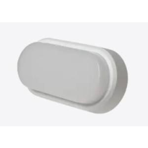 Oval slim LED bulkhead 8/12/18W IP54 3CCT white &amp; black trims