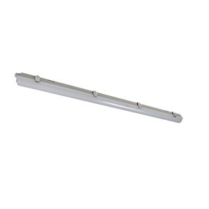 34W Budget Weatherproof LED Batten - 6ft single 4000k IP65