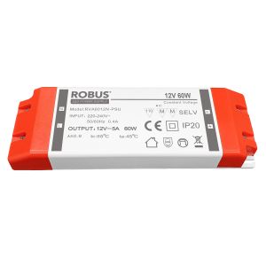LED driver 60W 12V IP20 non-dimmable