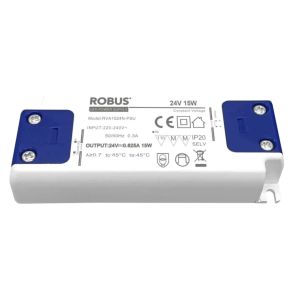 15W, 24V, IP20 constant voltage driver, non dimmable
