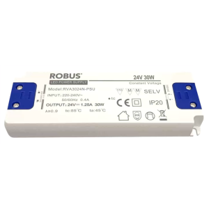 30W, 24V, IP20 constant voltage driver, non dimmable